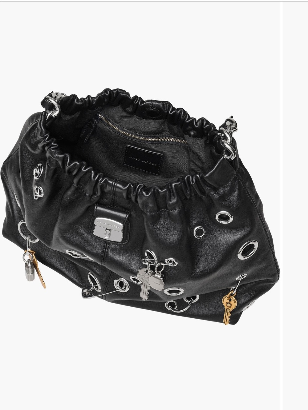 Marc Jacobs Grommet Charm Cristina Leather Tote Bag - Picture 4 of 10